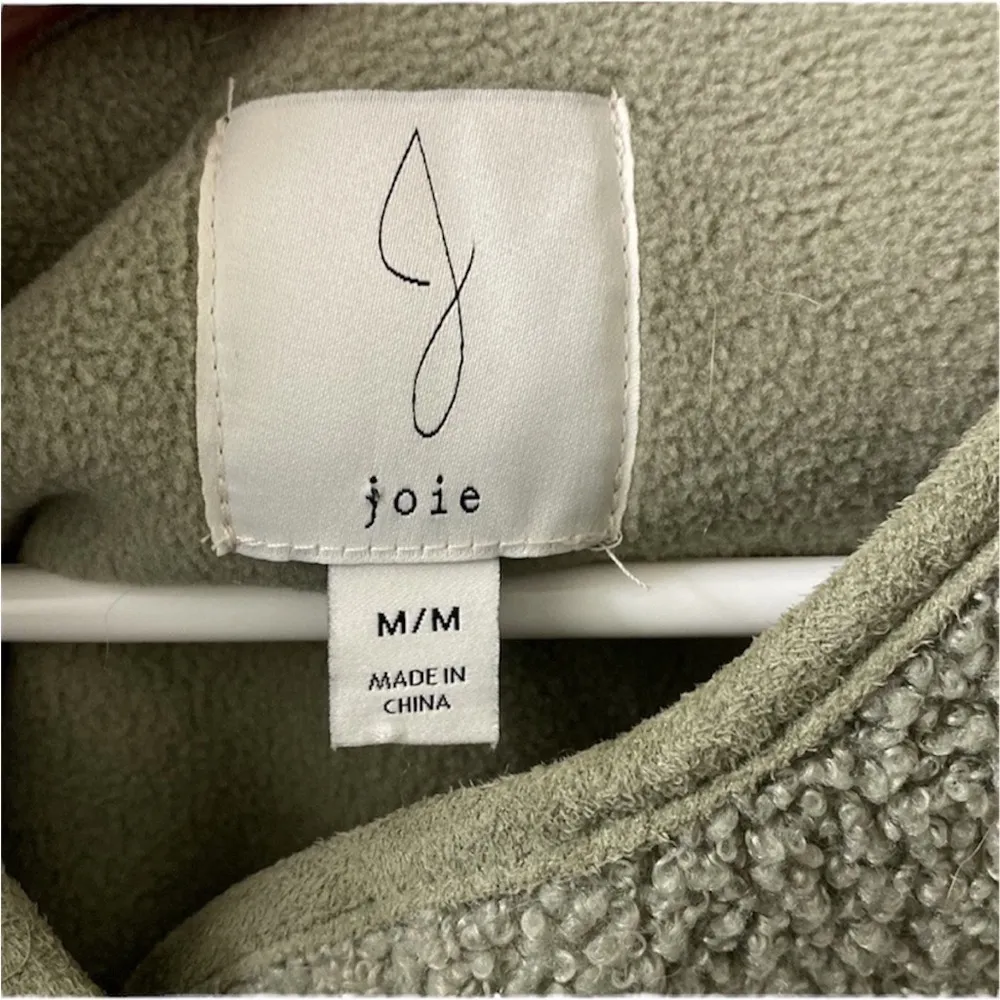 Joie Sherpa fleece jacket  green size medium - Image 2