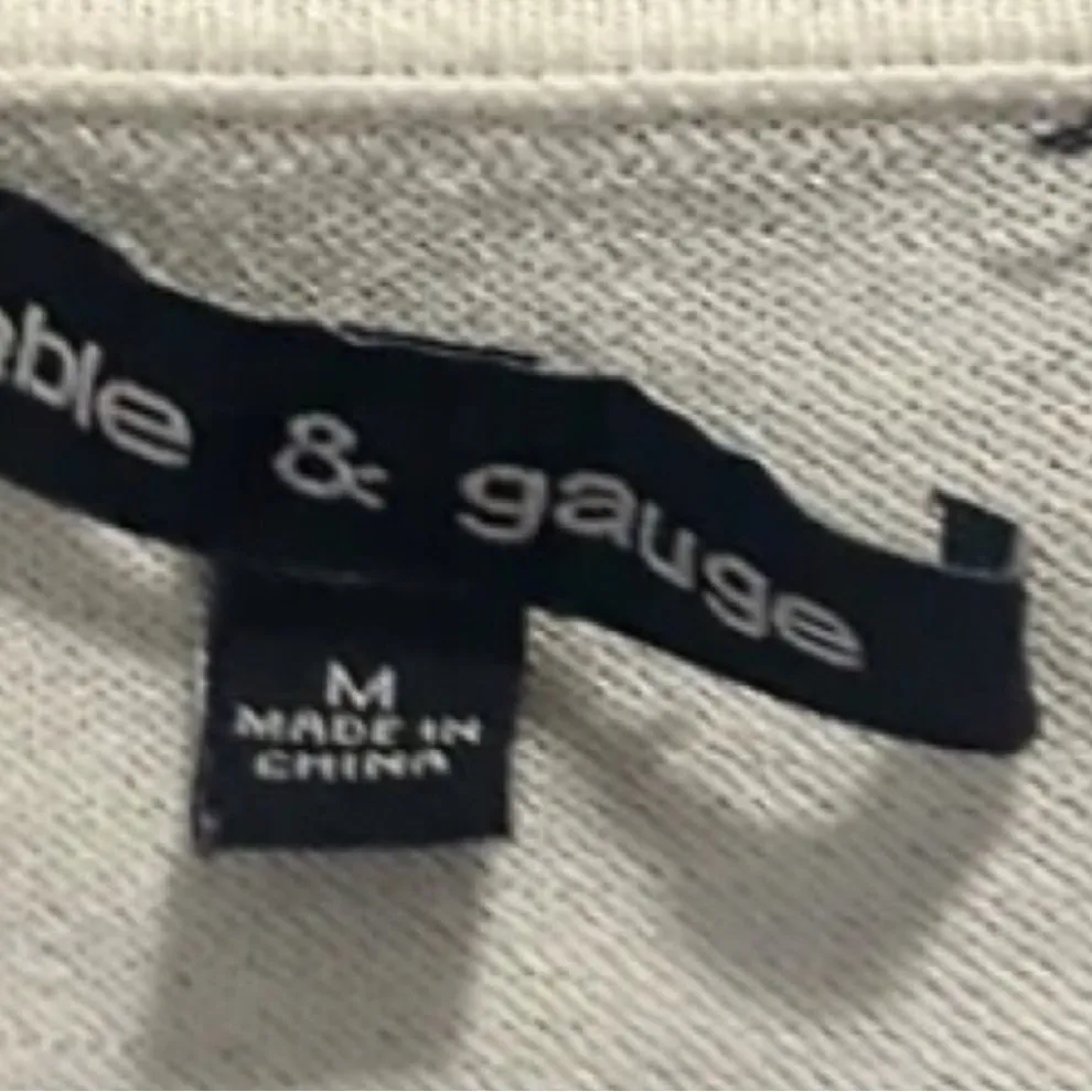 Cable & Gauge White Cardigan Sweater - Image 2