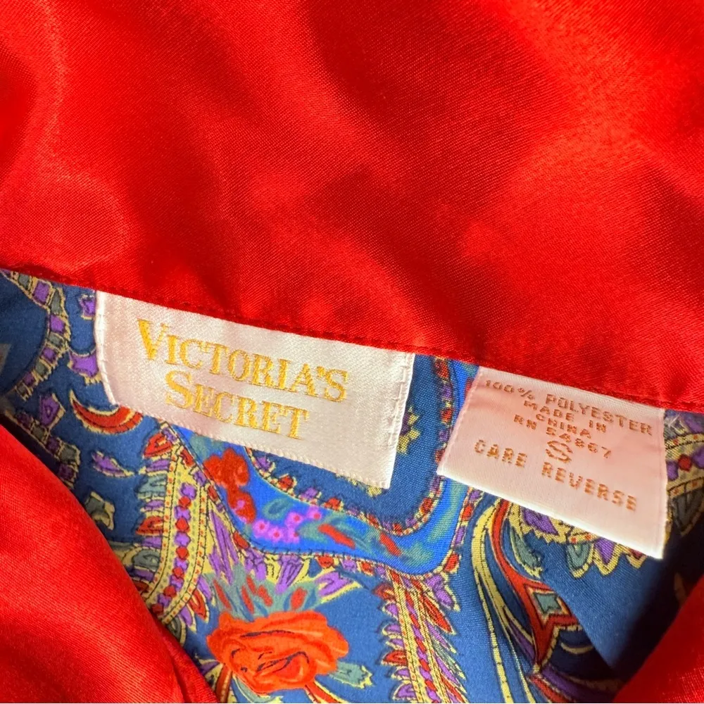 Vintage 90s retro Victoria’s Secrets gold label dressing robe  Nighty lingerie - Image 4