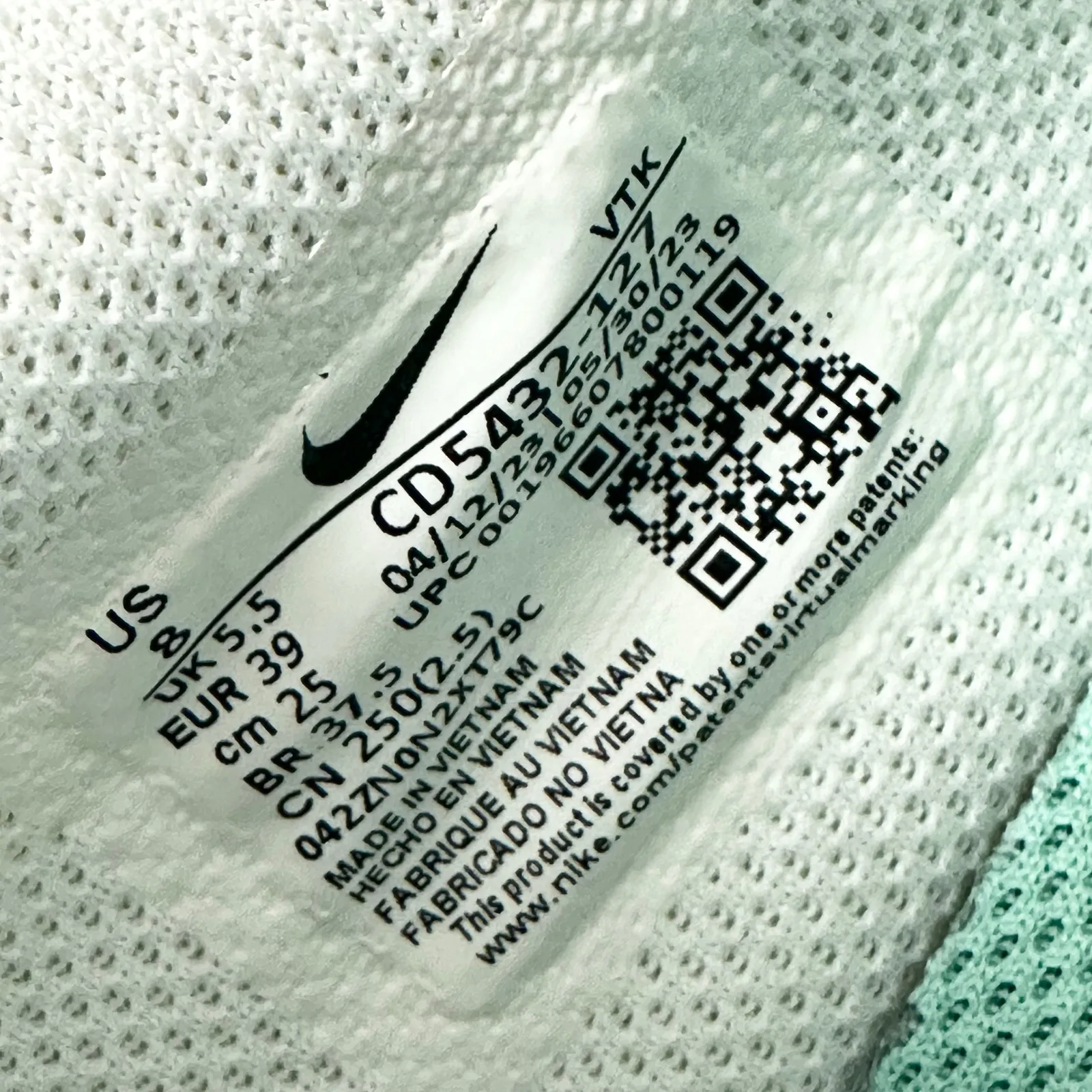 Nike Air Max Excee Sneakers Teal Nebula Jade Ice Women Sz 8 CD5432-127 - Image 10