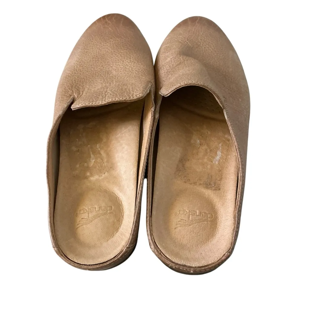 Dansko women’s Lexie mule casual slides mules Very beige leather flats shoes 38 - Image 5
