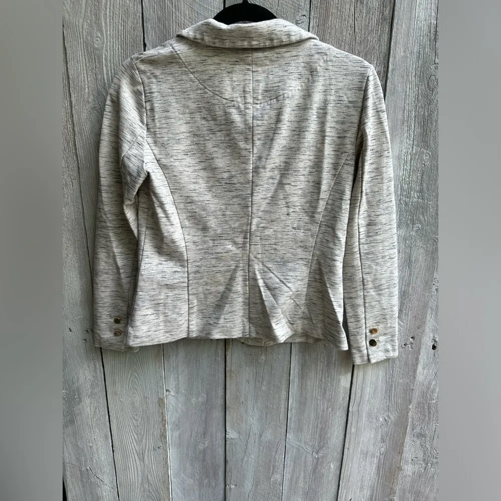 Per Una Blazer Women's Jacket Stretch Italian Fabric Grey Mix Size UK 10 Ladies Gray - Image 2