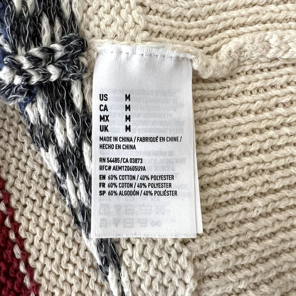 American Eagle Multicolor Striped Knit Cardigan Sweater - Image 7