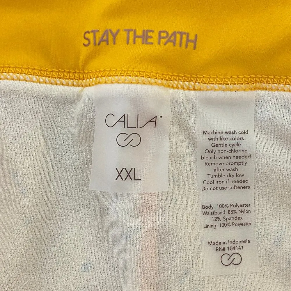 CALIA Womens Running Short Size XXL NWT Orange Training Workout 3" Inseam - Image 6