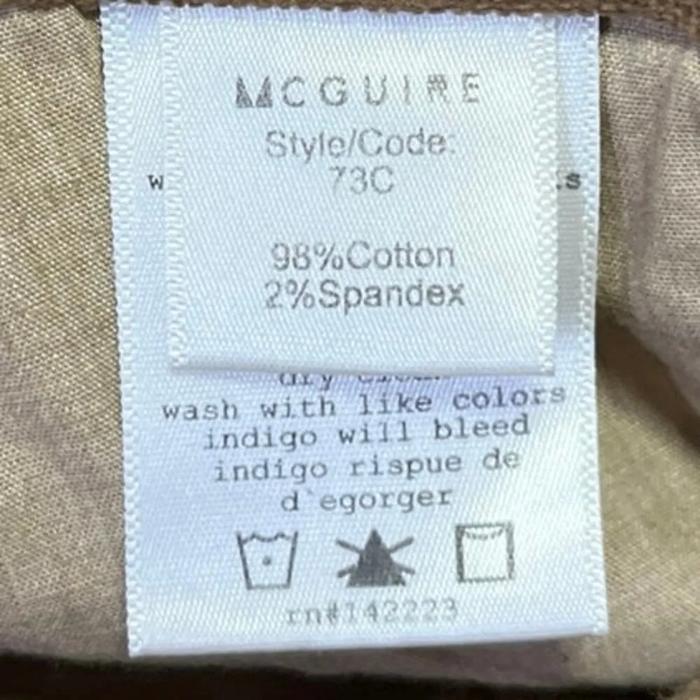 McGuire Columbier Brown Corduroy Velvet Velour Button Down Mini A - Image 5