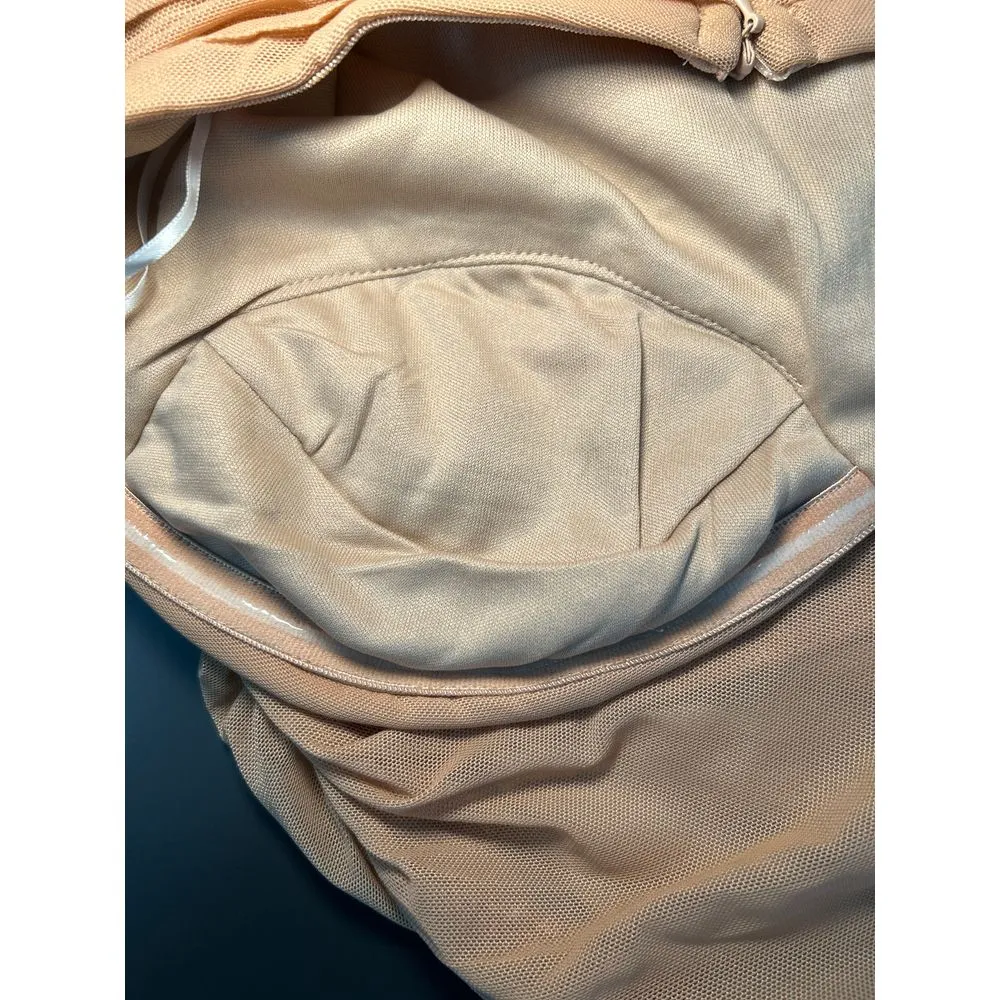 NWT‎ Princess Polly Atticus Strapless Mini Dress Brown Bodycon Size 6 Nude Color - Image 6