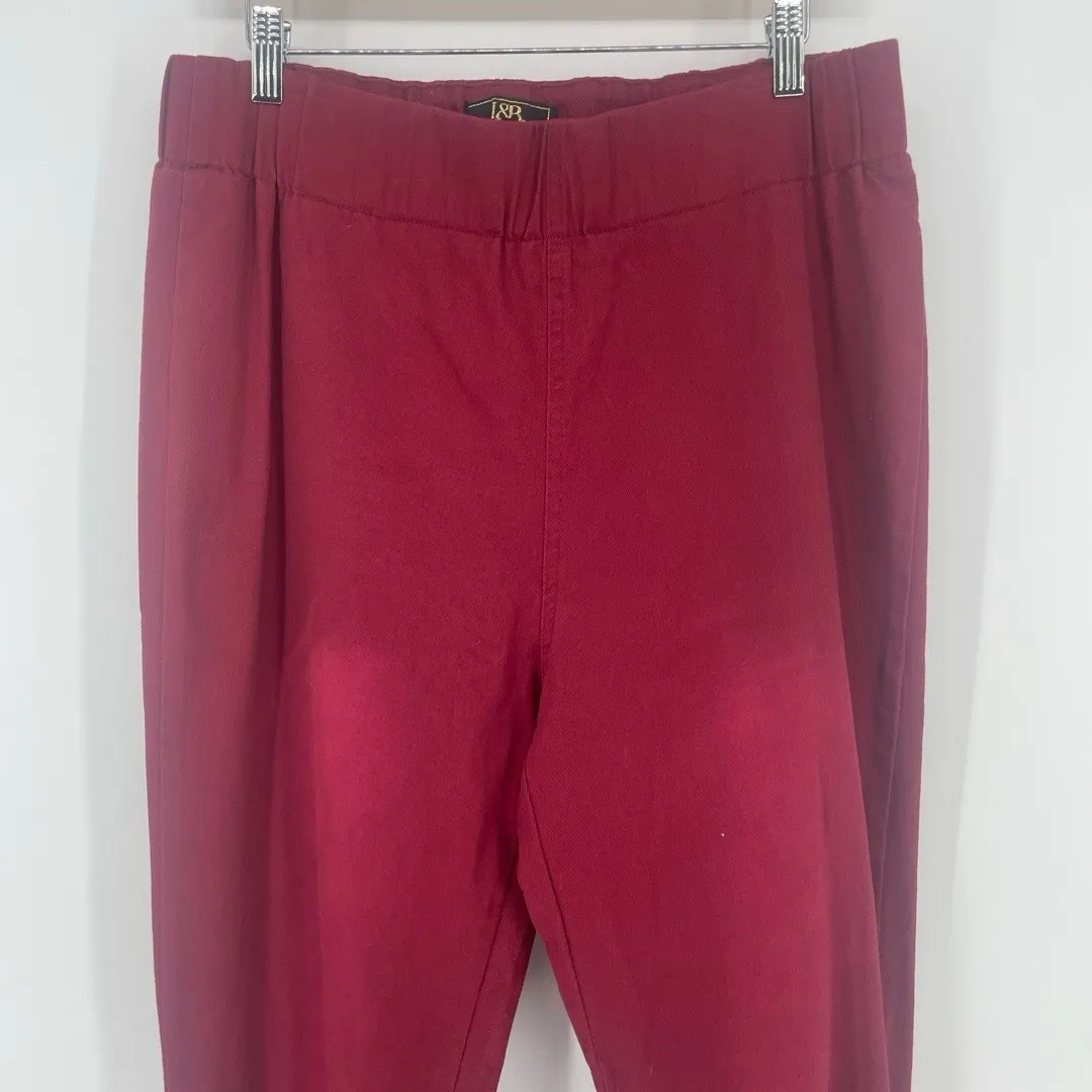 Lucky & Blessed L&B Maroon High Rise Ultra Flare Bell Bottom Pants sz XL Western Red - Image 2