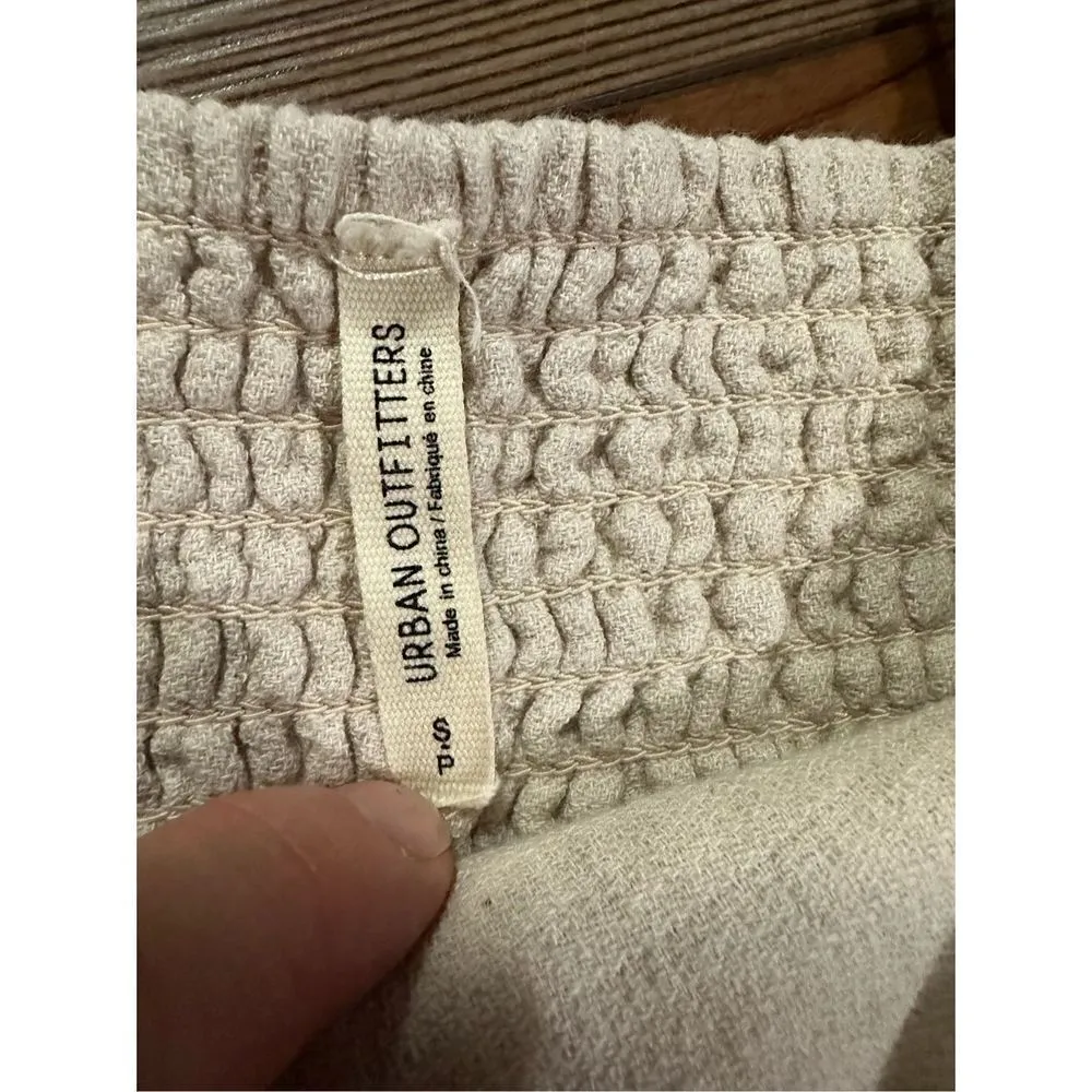 Urban Outfitters khaki light beige mini dress sz small - Image 6