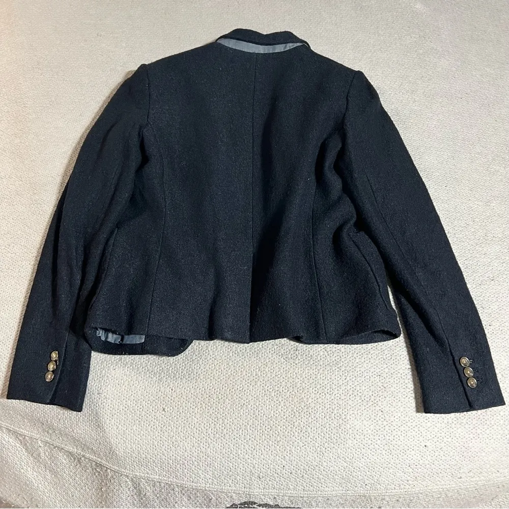 Gap The Modern Blazer in Navy Blue Wool Blend Size 8 NWOT - Image 7