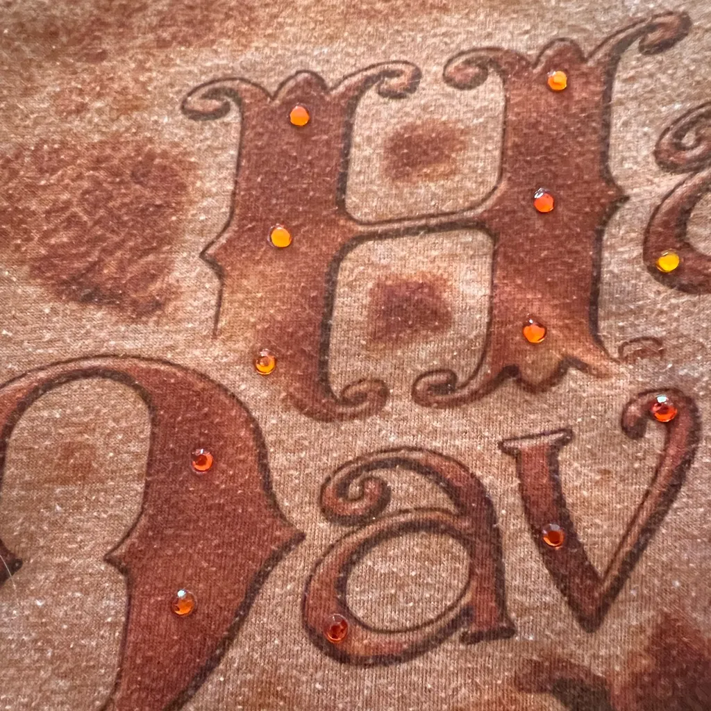 Harley-Davidson Women’s T-Shirt New York City Medium Eagle Rhinestones Y2K NYC - Image 5