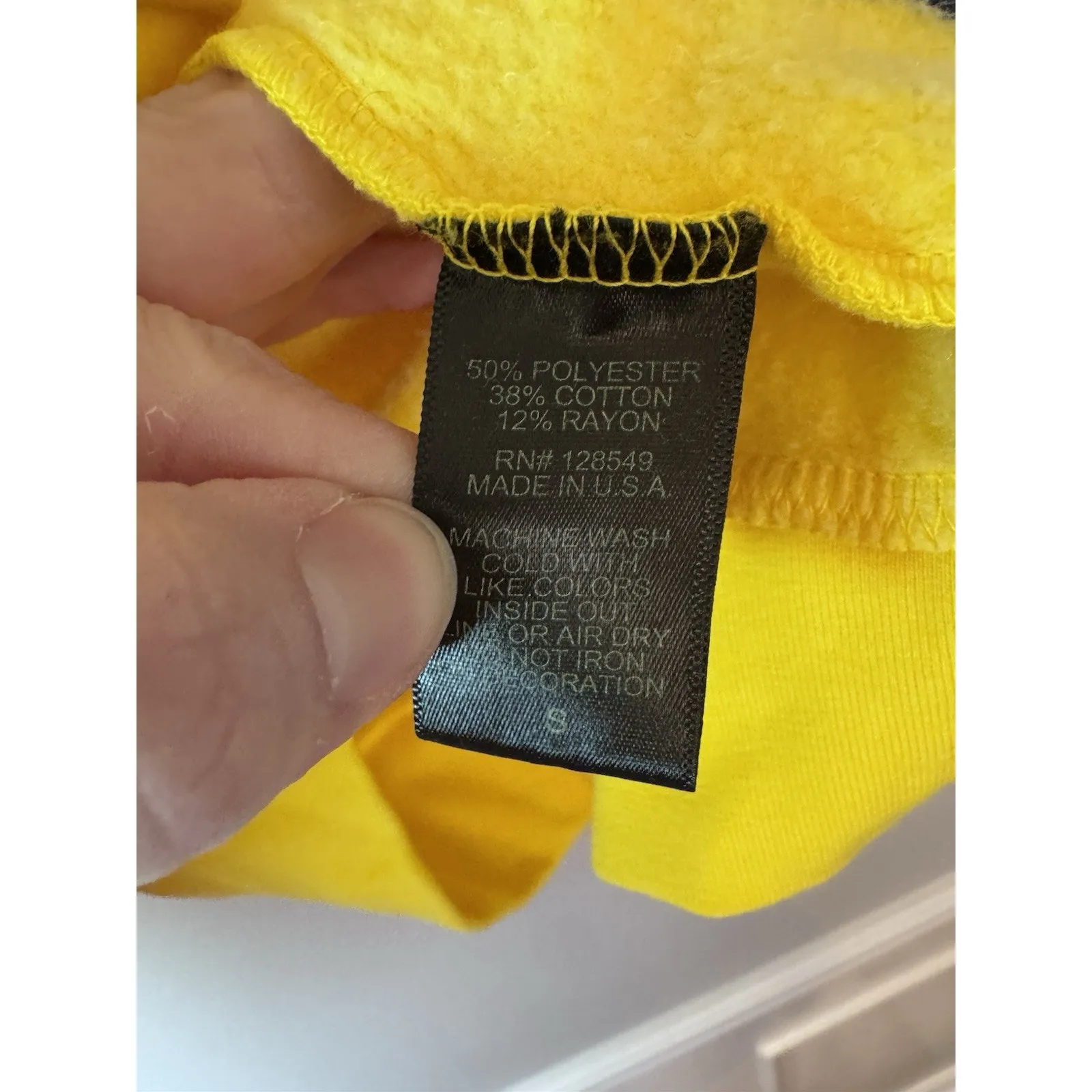 AVIATOR NATION Five Stripe Crewneck Sz S Sweatshirt & Pants Sz M Yellow NWT - Image 6