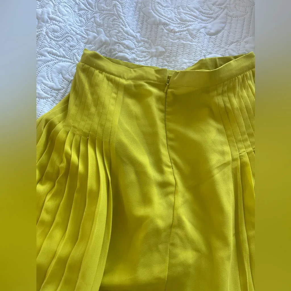 FOREVER 21 LEMON MAXI SHEER SKIRT WITH SPLITS S - Image 3