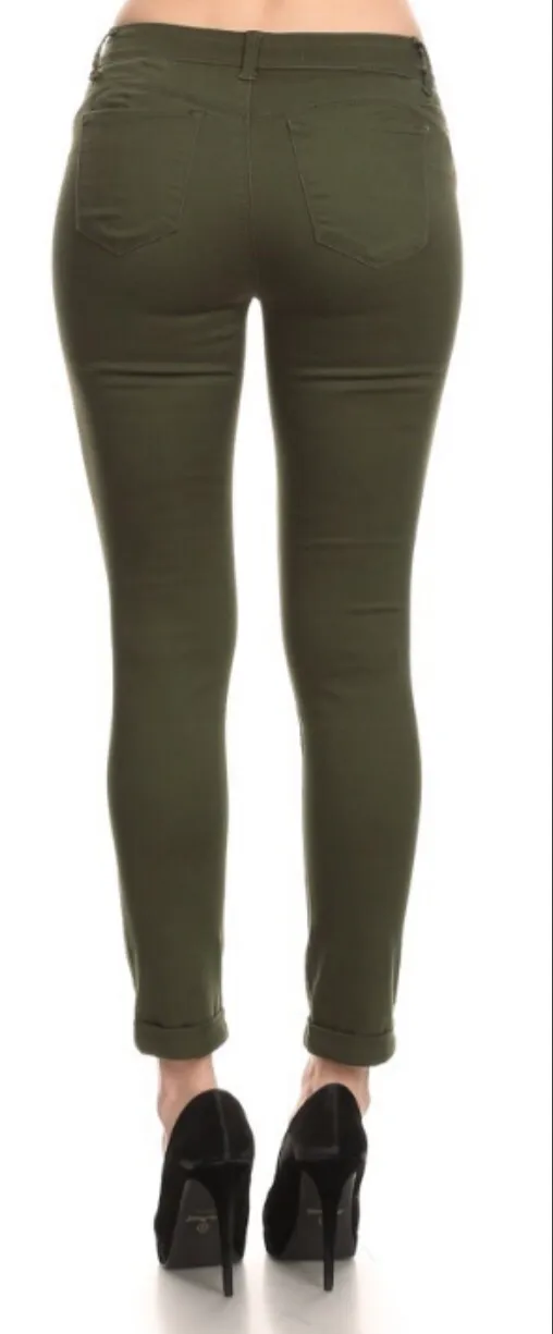 Enjean Cropped Skinny Jeans Blue Size 30 - Image 2