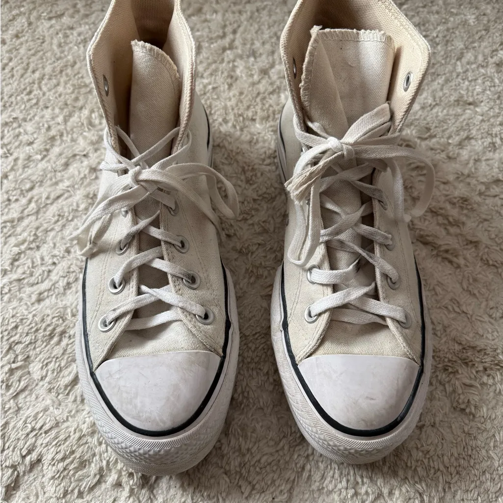 Converse All Star White High-Top Sneakers - Image 2