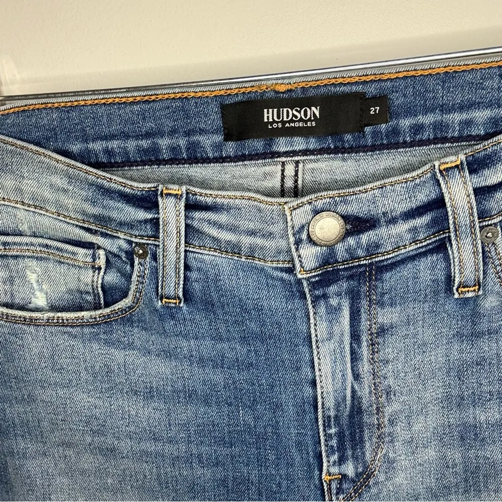 Hudson High Waisted Tally Skinny Medium Wash Jeans size 27 - Image 4