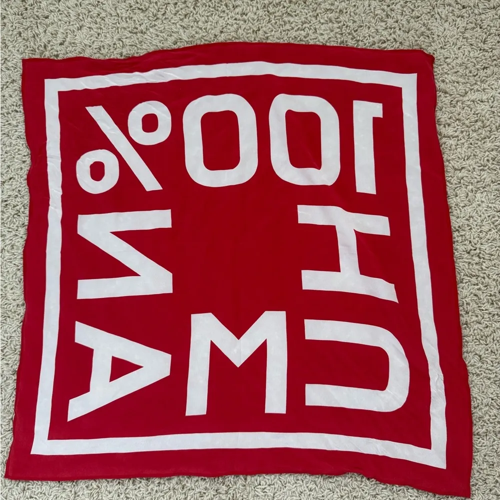 Everlane 100% human silk scarf, new without tags. Pet and smoke free home. - Image 2