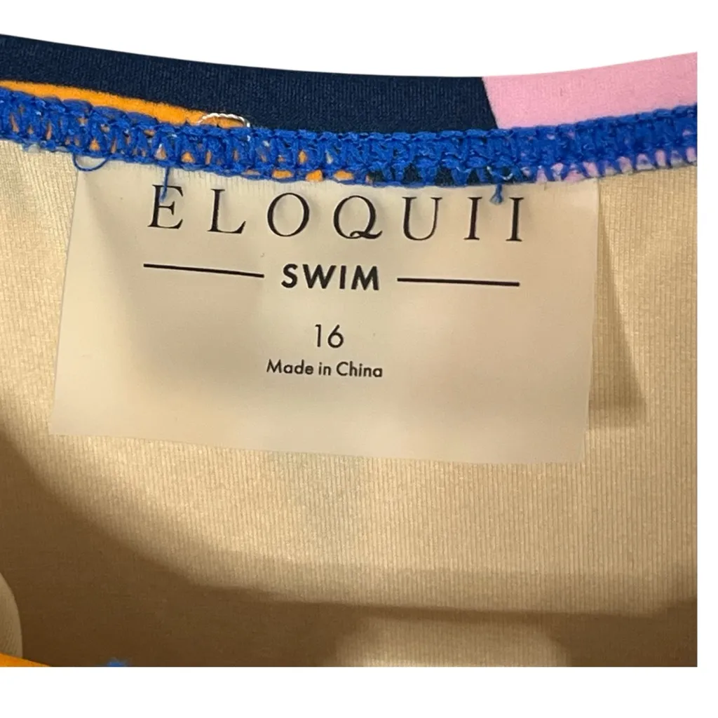 Eloquii NWT Hardware Swimsuit Women’s Size 16 One Piece Colorful Cutout Swim - Image 9