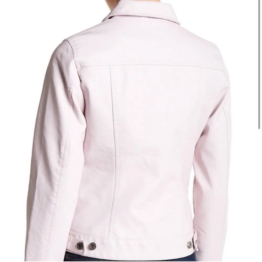 Levi’s Rose Faux Leather Trucker Jacket - Image 2