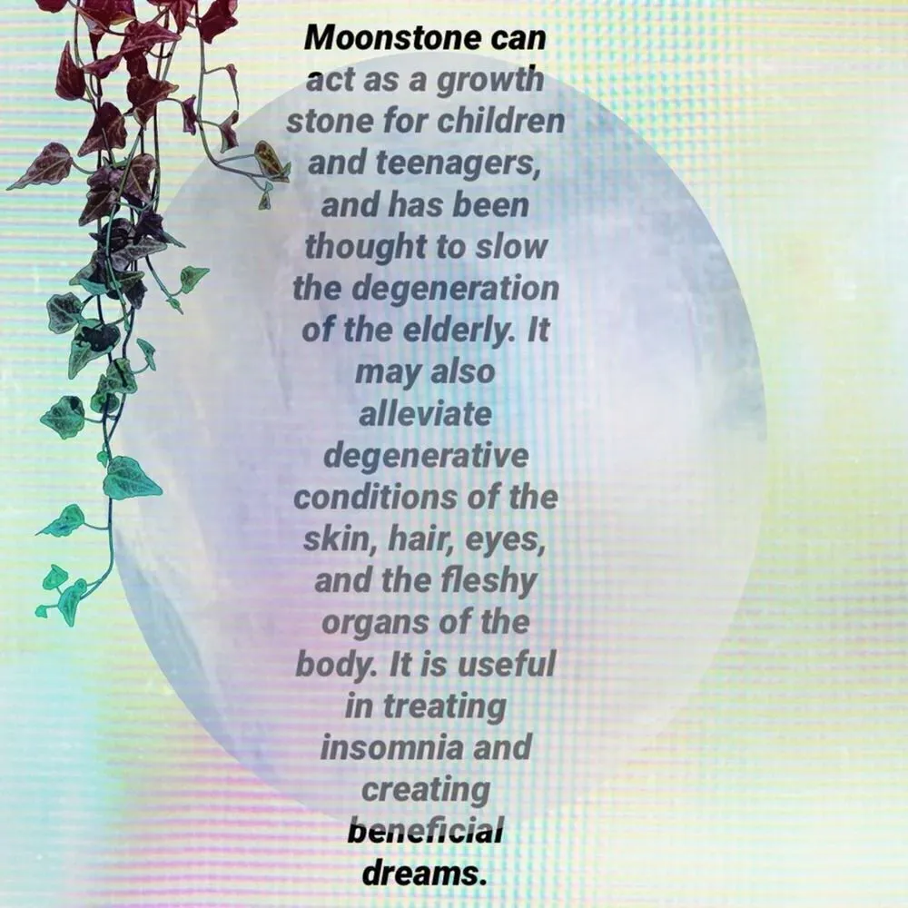 Rainbow Moonstone And Garnet Solid Sterling Silver Ring Size 6 Red - Image 10