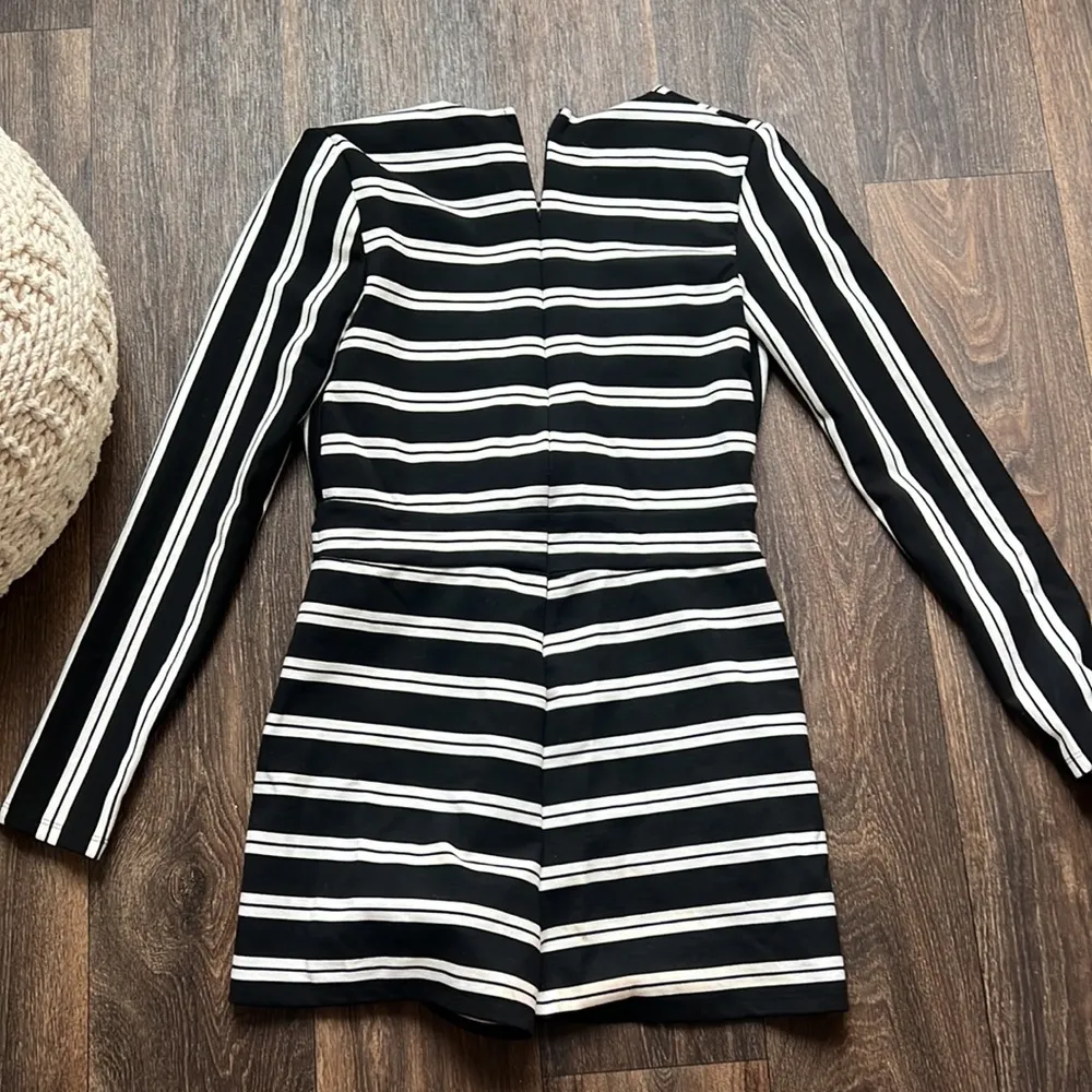 Silence & Noise Stripped Romper - Image 5