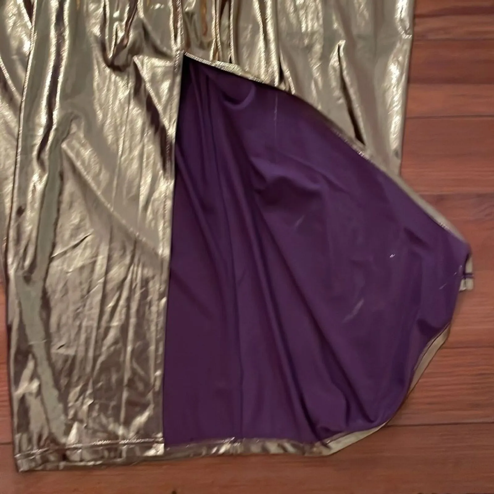 Fate Metallic Gold Cocktail Party Dress Womens Size Small NEW Glam - Image 13