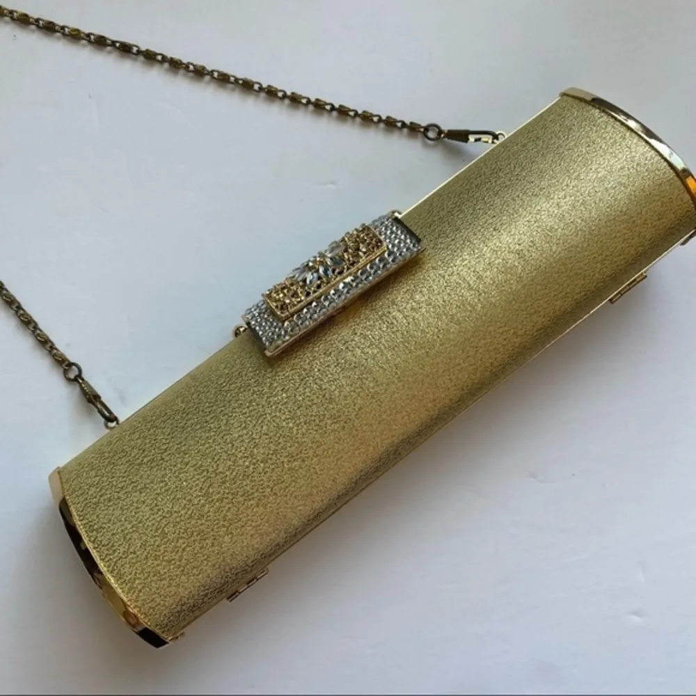 Lovely NY • Gold Shimmer Snap Close Dressy Purse - Image 30