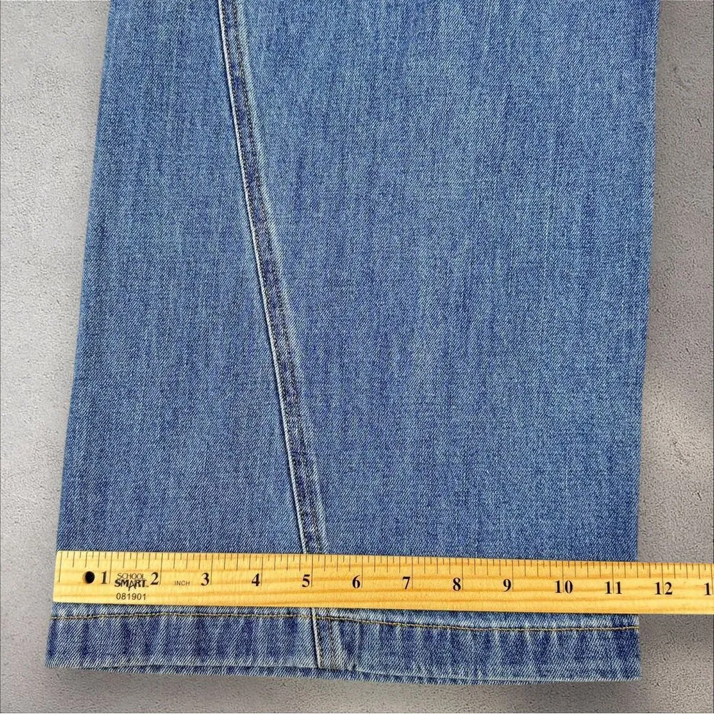 Lee 101+ Reissue Wide Leg Cinch Buckle Back Jeans Hair‎ On Hide Western Sz 27x31 - Image 6