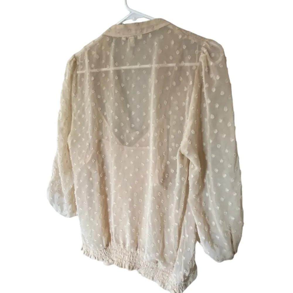 Daniel Rainn Sheer Top With Attached Camisole - Image 4