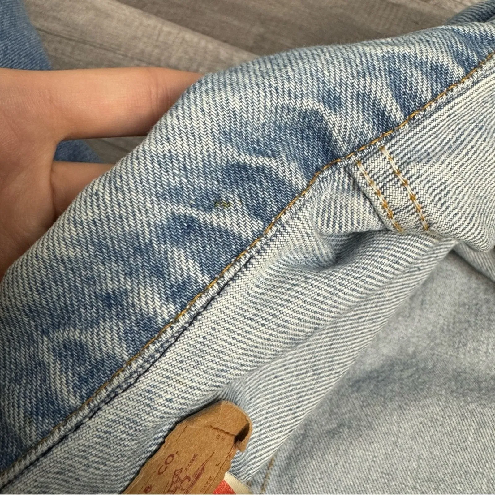 Vintage Levis Jean Denim Trucker Denim Jacket Light Wash - Image 9