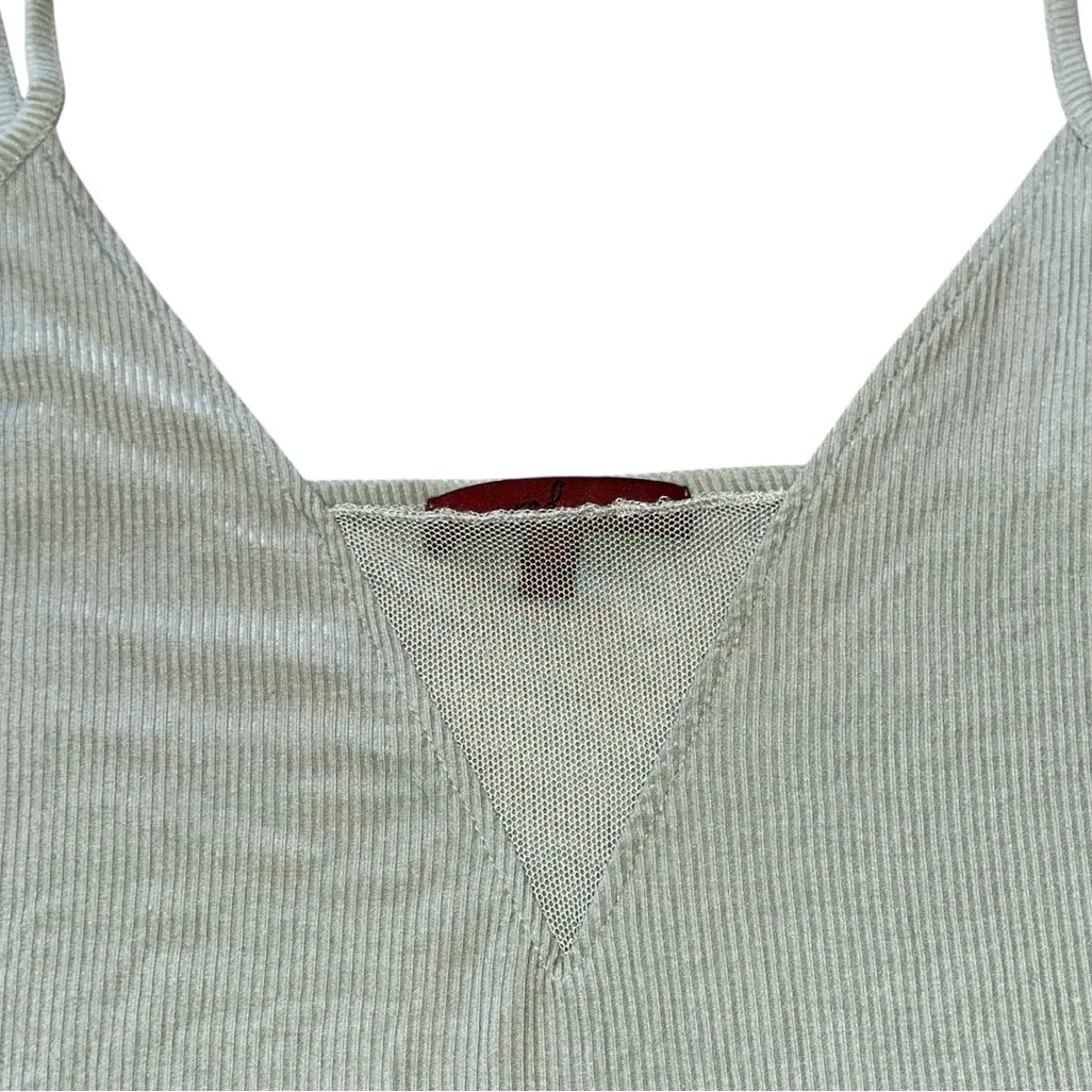 Buckle Red by BKE Ribbed Mesh Tank Top Green Size L - Image 4