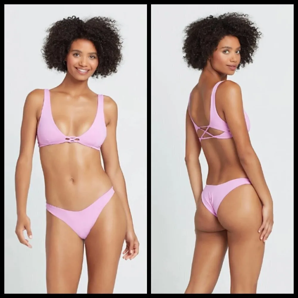 💕LSPACE💕 Ribbed Bikini Set Rosebud Pink XL/L NWT - Image 9