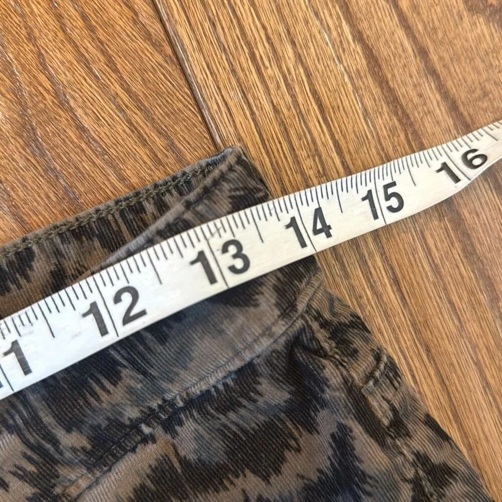 Ag Adriano Goldshmied the Farrah high rise velvet printed pant 29 - Image 9