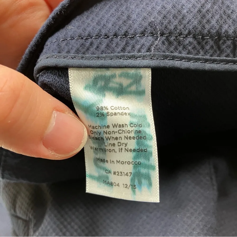 Talbots | Hampshire Navy Textured Skinny Pants 10 PETITE - Image 4