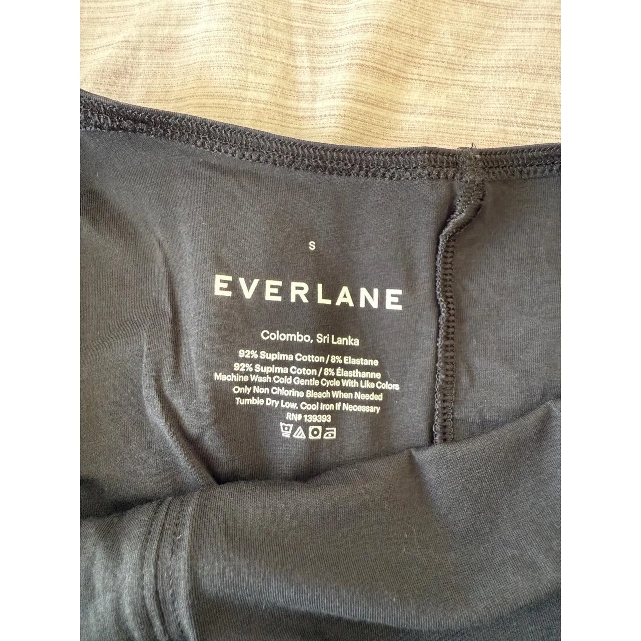 NWOT Everlane Black The Cami Supima Cotton Bodysuit small - Image 3