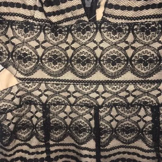 Black lace cut out romper  - Image 3