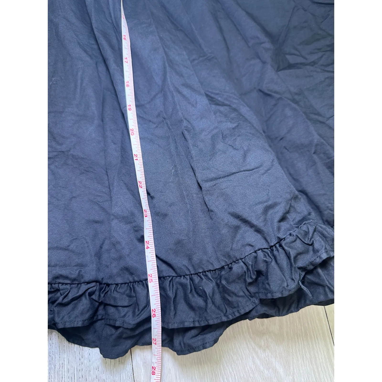 Socks the Label babydoll black flirty girly whimsigoth mini dress large cotton‎ - Image 4