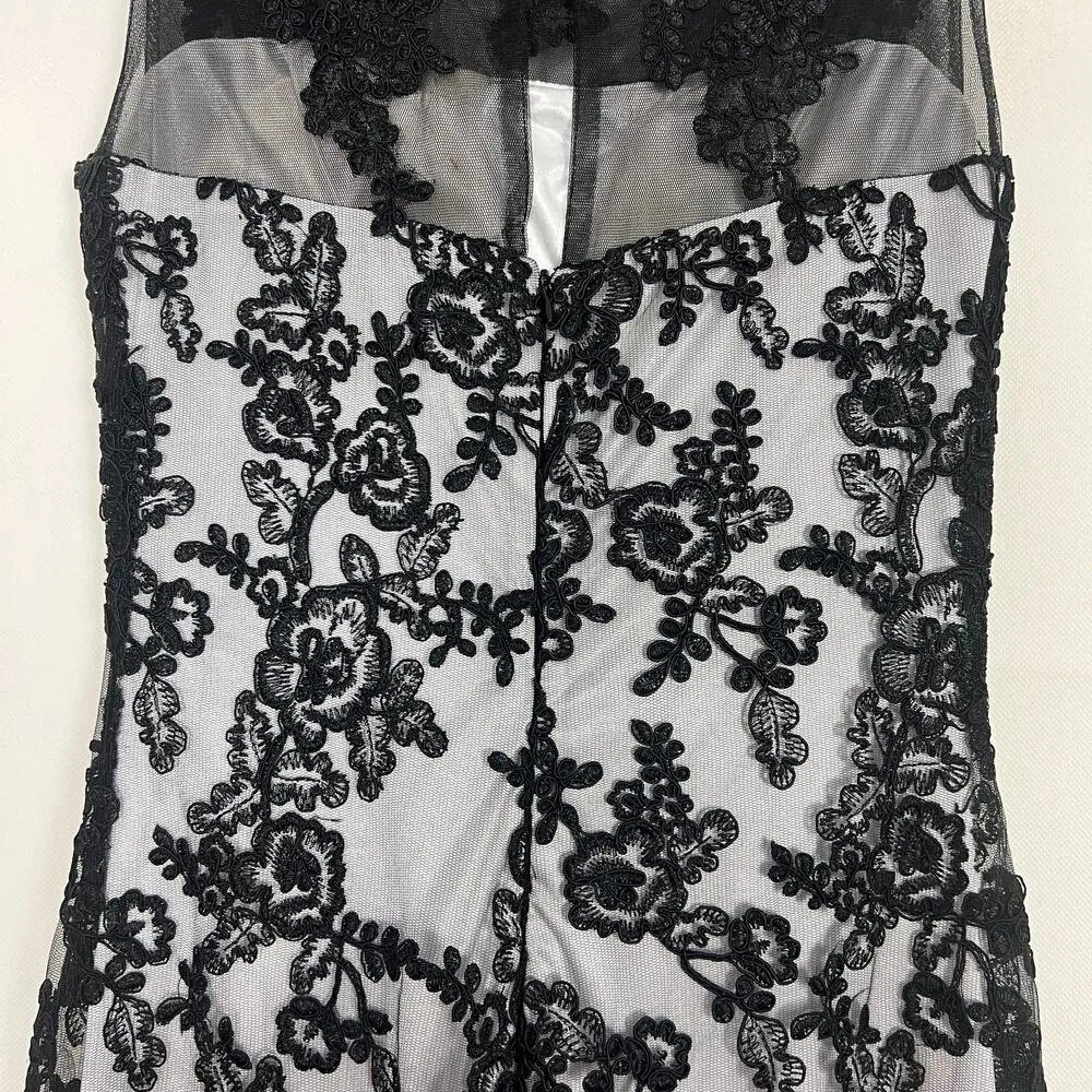 Baby Online Womens Dress Small Lace Mesh Mermaid Party Wedding Guest Formalwear Black - Image 12