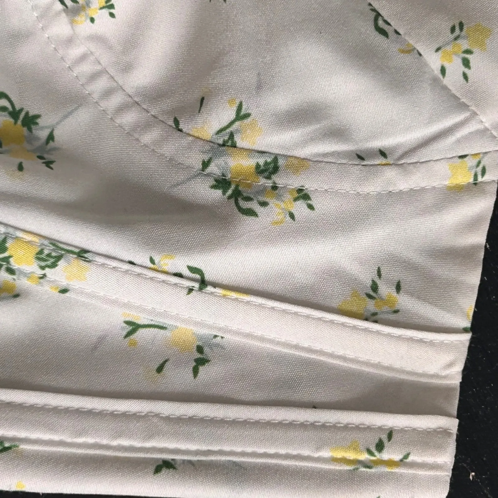 Floral Corset Top Cream Small Yellow - Image 11