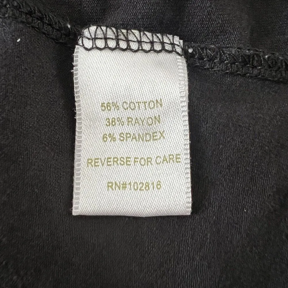 Garnet Hill Dress Women Small Black Jersey Knit Preppy Casual Neutral Minimalist - Image 6