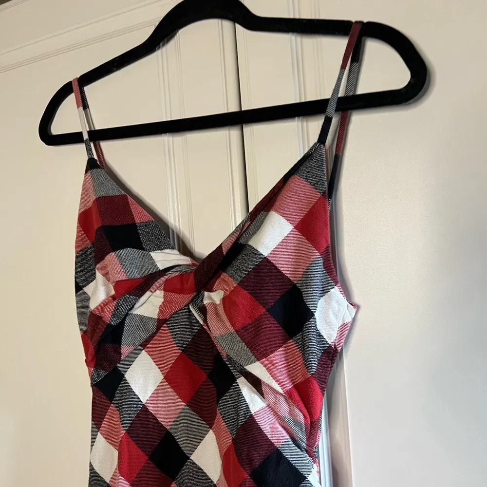 Monse Red & Black Plaid Silk - Image 5