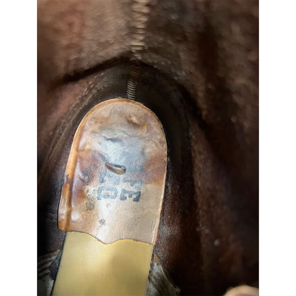 Santa Fe Boot Company Women's 7.5 Brown Leather Lace - Image 13