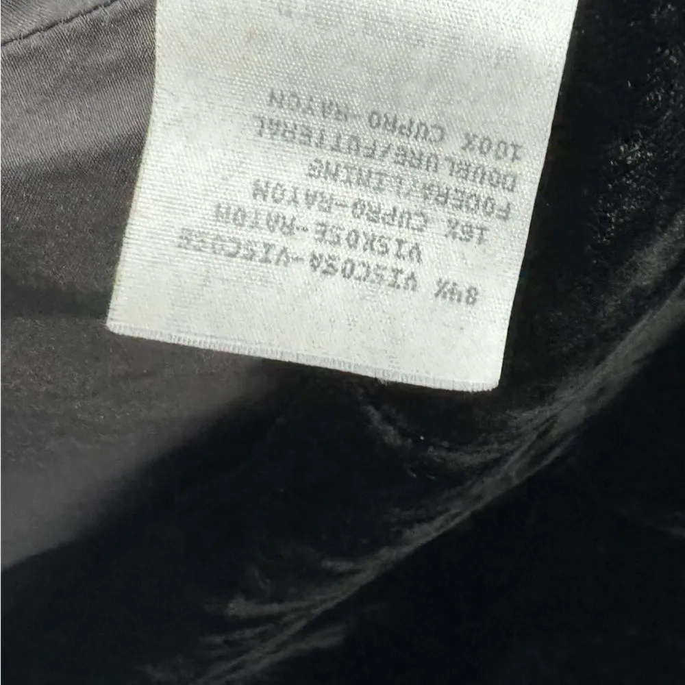 Emporio Armani black velvet dress - Image 5