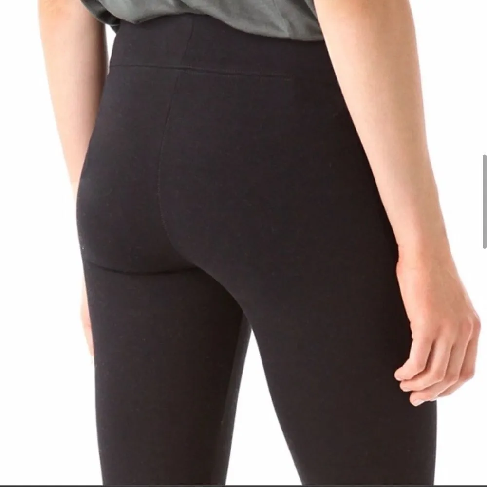 Helmut Lang  Cocoon Cotton-Blend Black Legging- Size Small - Image 5