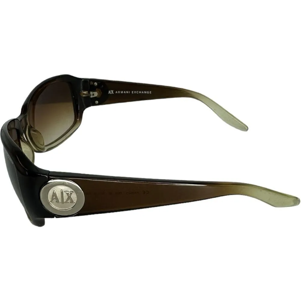 ARMANI EXCHANGE Oversized Sunglasses with Case Gradient Ombré EUC - Image 11