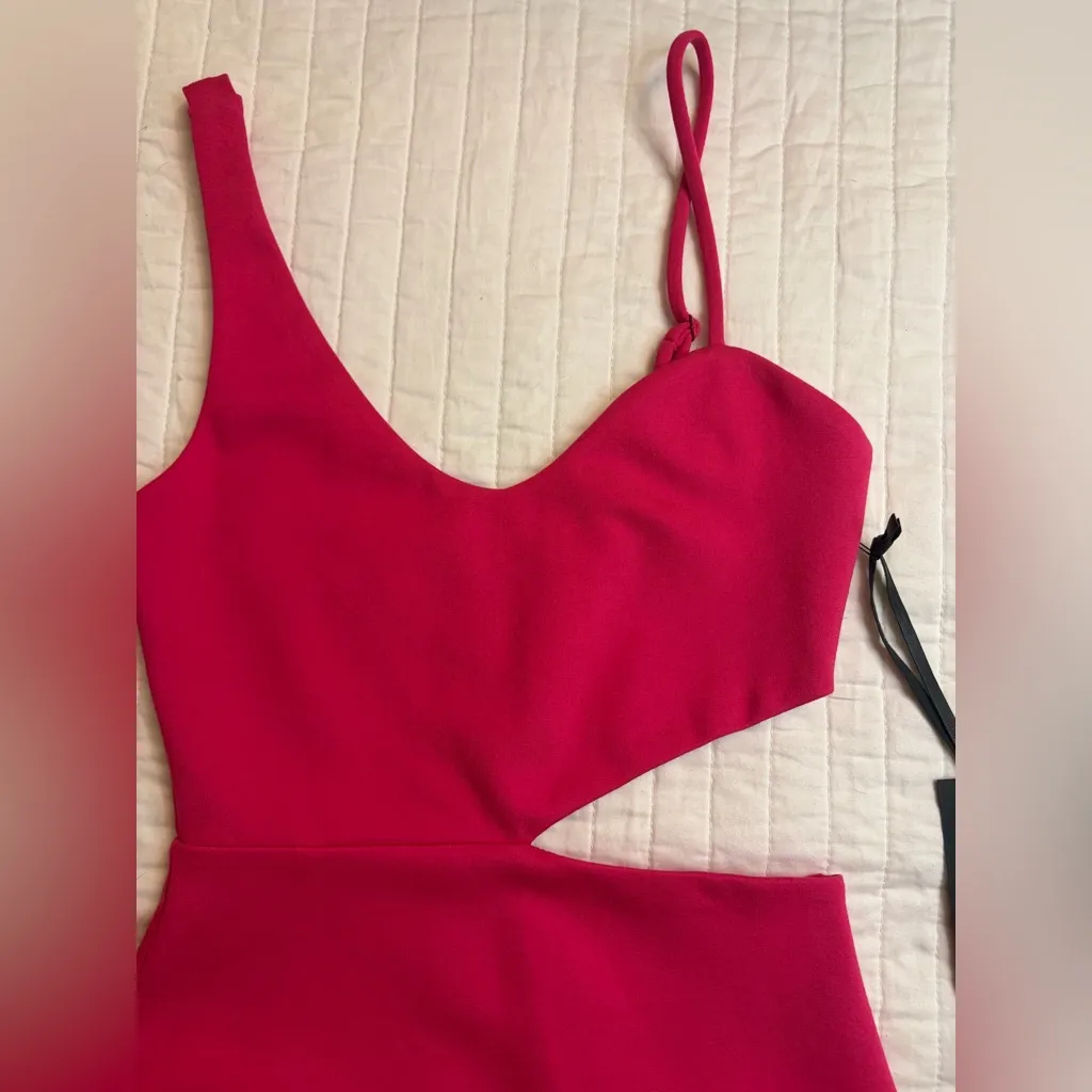 Revolve H:OURS Lambert Mini Dress in Hot Pink NWT - Image 5