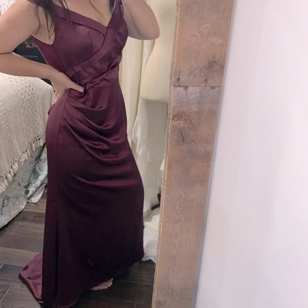 Galina Signature burgundy formal dress size 14 Red - Image 3