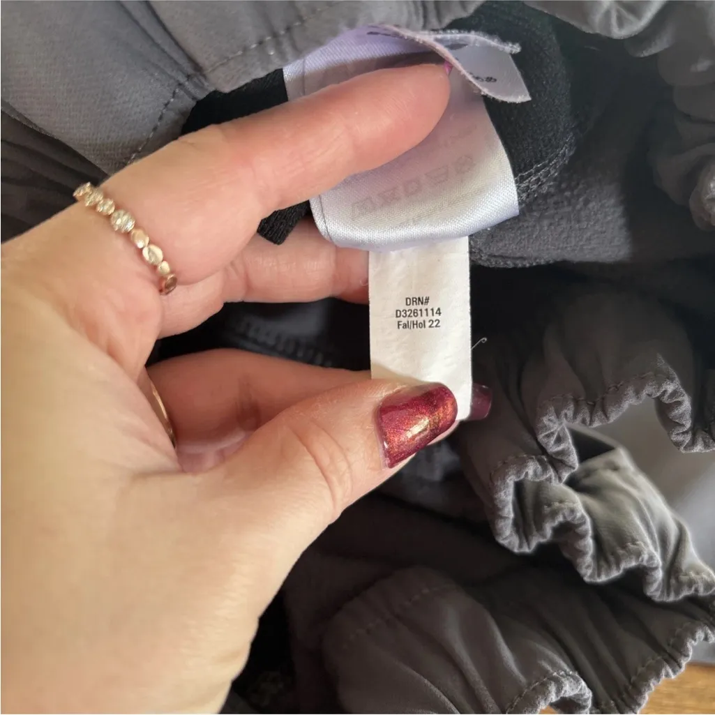 Eddie Bauer Fleece-Lined Pull On Pants Sz 12 Joggers Camping Gorpcore Cargo - Image 8