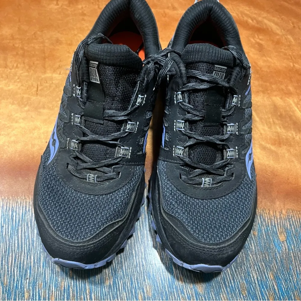 Saucony Excursion TR13 Trail Running Shoes size 8.5 black purple - Image 6