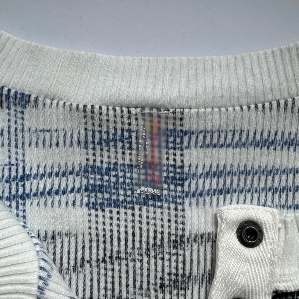 Free People Rally Layer Printed True Plaid Ivory Size X-Small NWT - Image 4