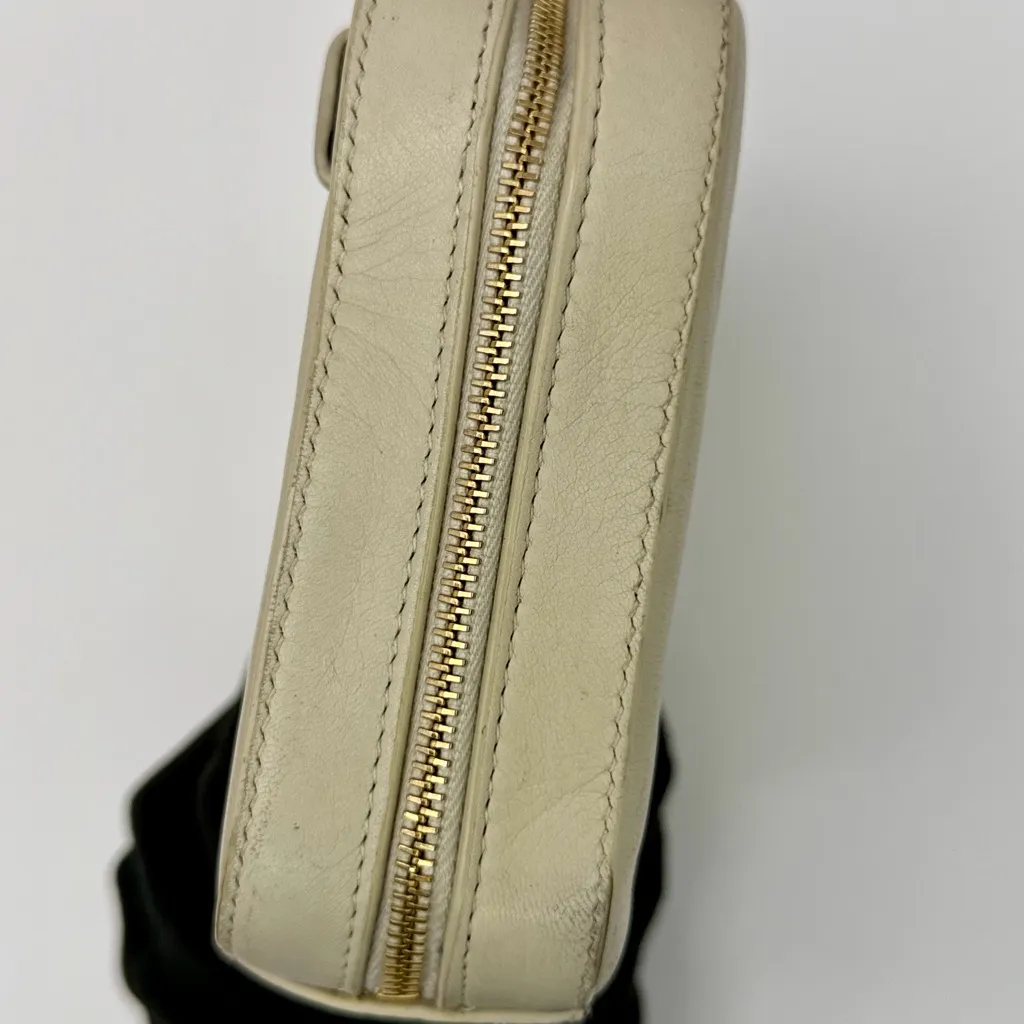 Yves Saint Laurent Vicky Camera Belt Bumbag Crossbody Soft Lambskin Crema - Image 9